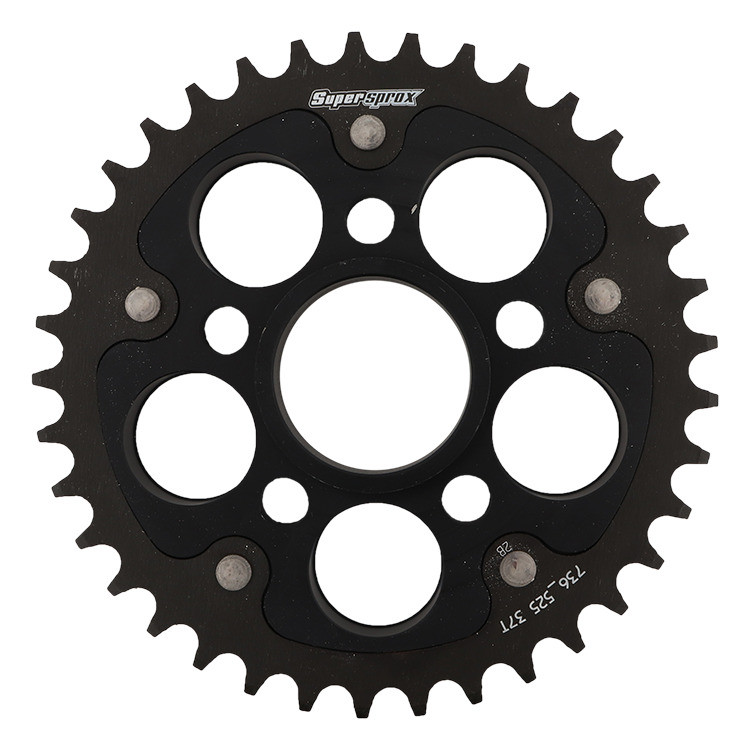 Lančenik zadnji SUPERSPROX STEALTH RST-736_525:37-BLK Crni 37T, 525