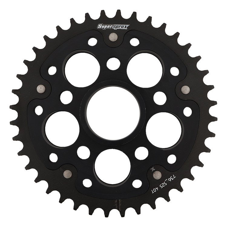 Lančenik zadnji SUPERSPROX STEALTH RST-736_525:40-BLK Crni 40T, 525
