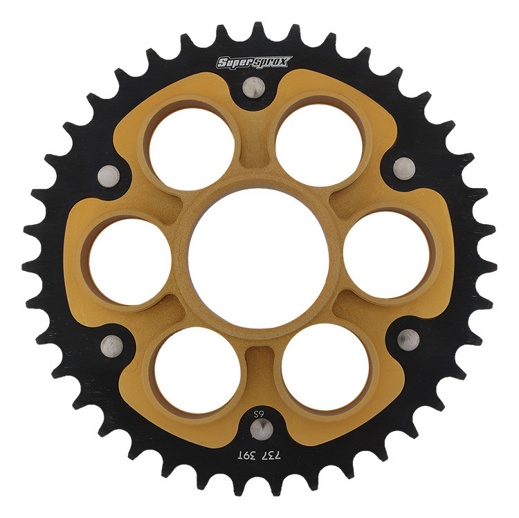 Lančenik zadnji SUPERSPROX STEALTH RST-737:39-GLD zlato 39T, 520