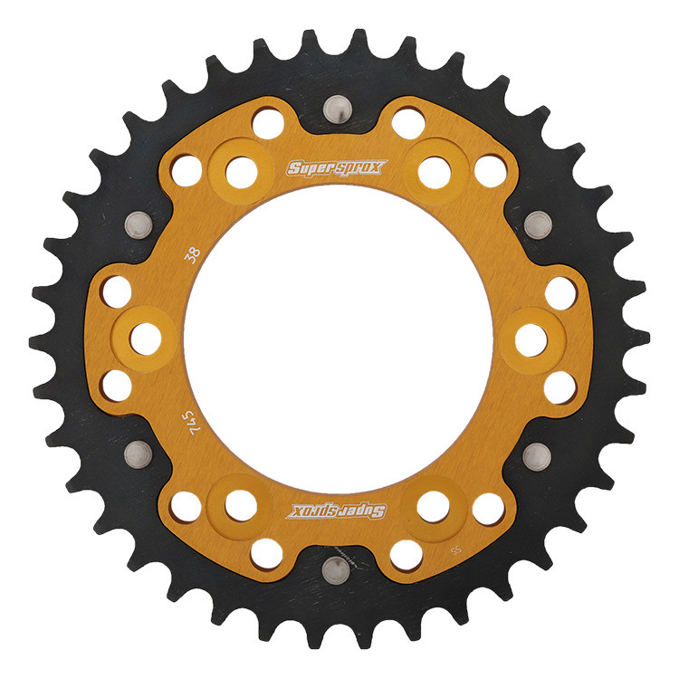 Lančenik zadnji SUPERSPROX STEALTH RST-745:38-GLD zlato 38T, 525