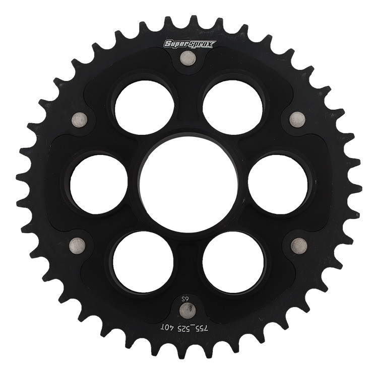 Lančenik zadnji SUPERSPROX STEALTH RST-755_525:40-BLK Crni 40T, 525