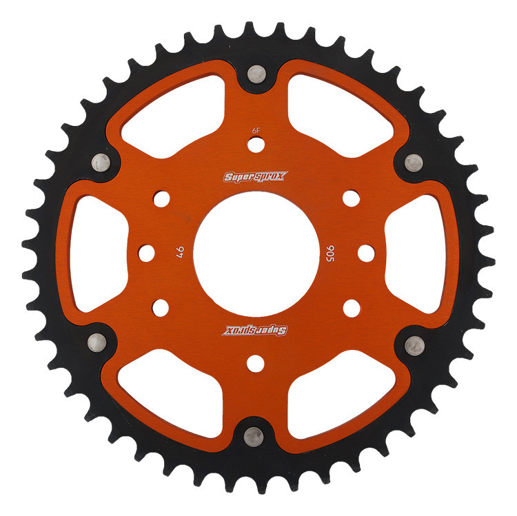 Lančenik zadnji SUPERSPROX STEALTH RST-905:46-ORG orange 46T, 520