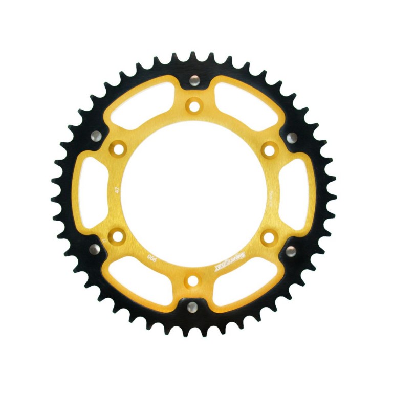 Rear sprocket SUPERSPROX STEALTH RST-990:47-GLD zlato 47T, 520
