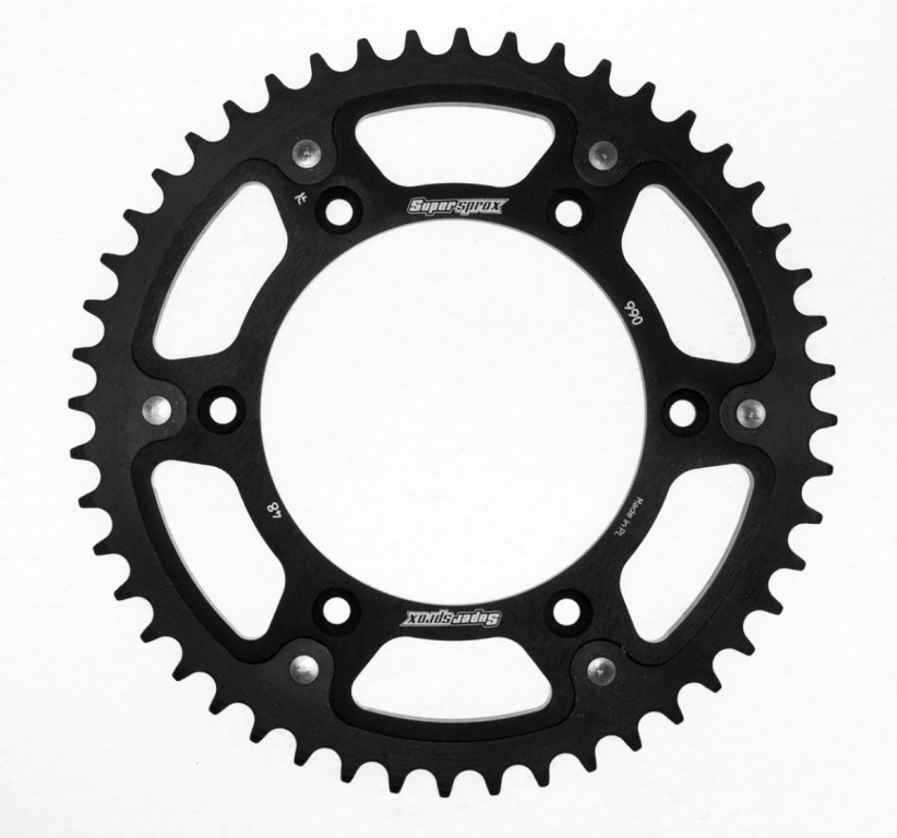 Rear sprocket SUPERSPROX STEALTH RST-990:48-BLK Crni 48T, 520