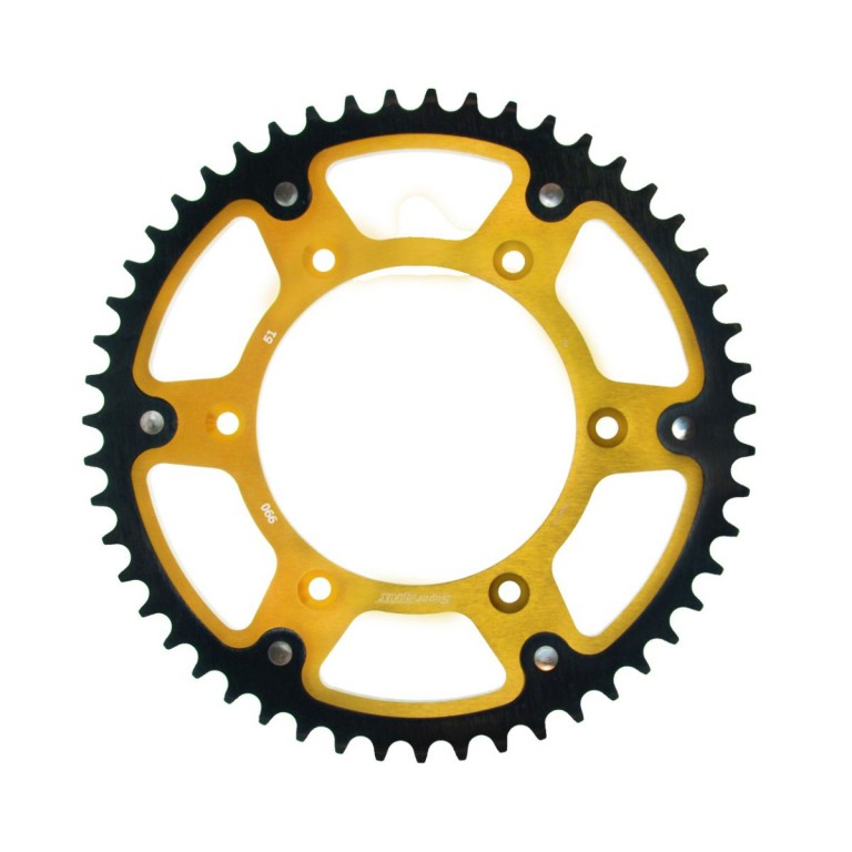 Rear sprocket SUPERSPROX STEALTH RST-990:51-GLD zlato 51T, 520