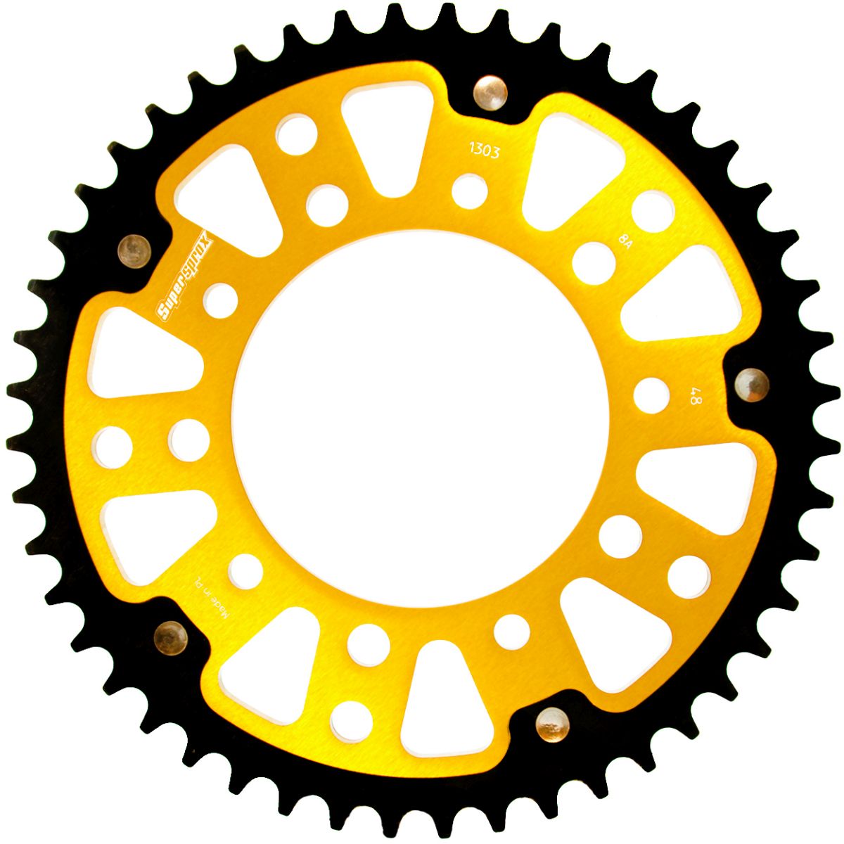 Rear sprocket SUPERSPROX STEALTH RST-1303:48-GLD zlato 48T, 520