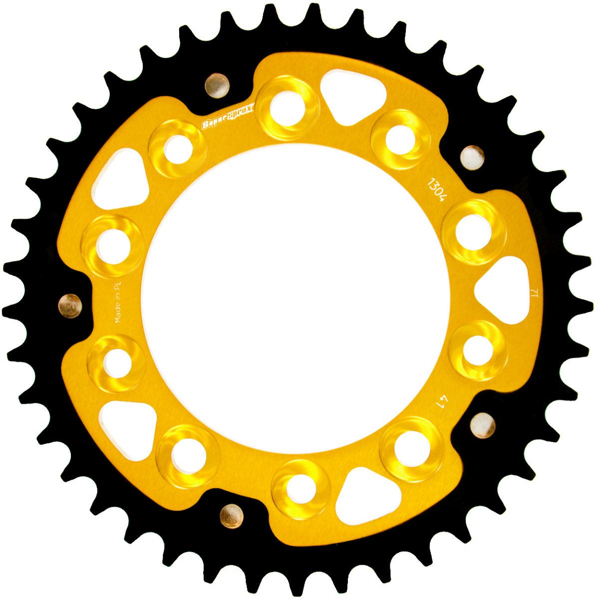 Rear sprocket SUPERSPROX STEALTH RST-1304:41-GLD zlato 41T, 525