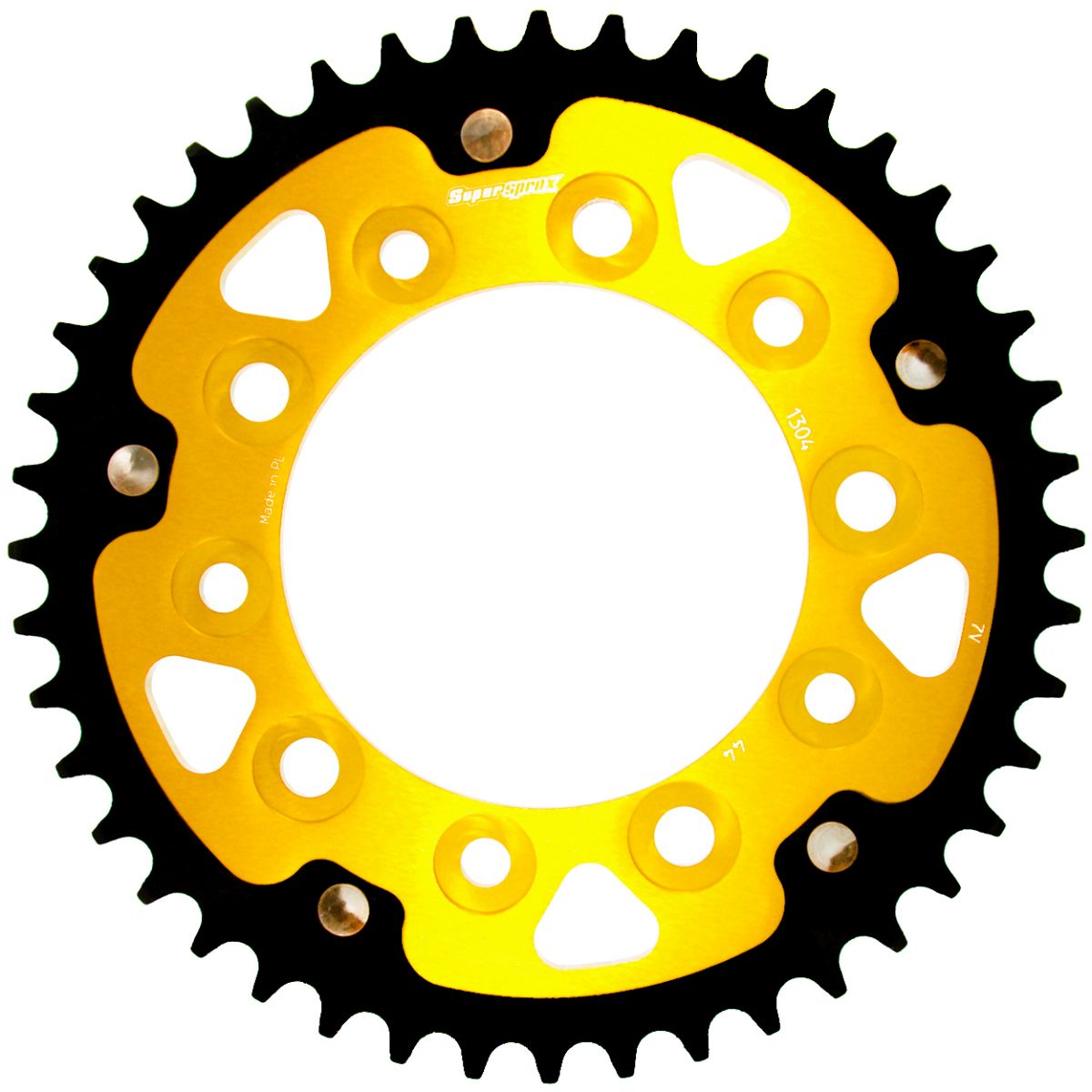 Rear sprocket SUPERSPROX STEALTH RST-1304:44-GLD zlato 44T, 525
