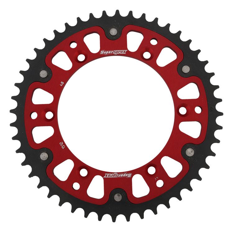 Rear sprocket SUPERSPROX STEALTH RST-1512:48-RED crven 48T, 520