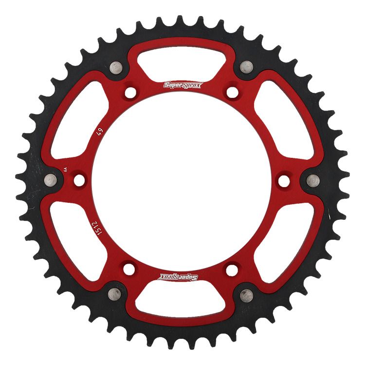 Rear sprocket SUPERSPROX STEALTH RST-1512:49-RED crven 49T, 520