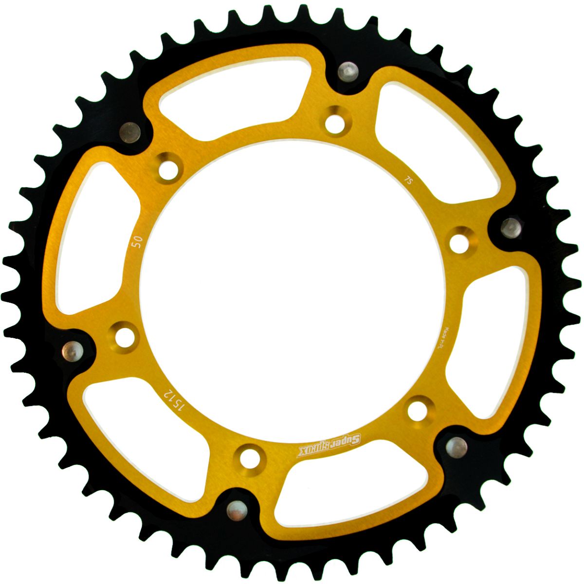 Rear sprocket SUPERSPROX STEALTH RST-1512:50-GLD zlato 50T, 520