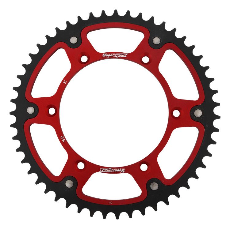 Rear sprocket SUPERSPROX STEALTH RST-1512:51-RED crven 51T, 520