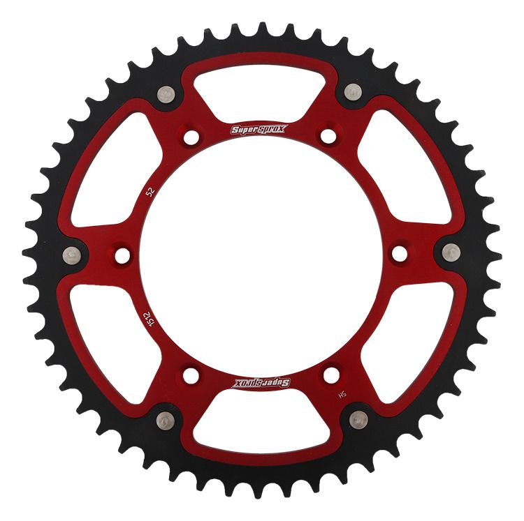 Rear sprocket SUPERSPROX STEALTH RST-1512:52-RED crven 52T, 520