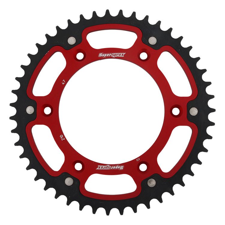 Rear sprocket SUPERSPROX STEALTH RST-210:47-RED crven 47T, 520