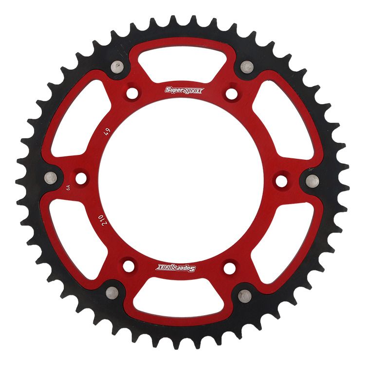 Rear sprocket SUPERSPROX STEALTH RST-210:49-RED crven 49T, 520