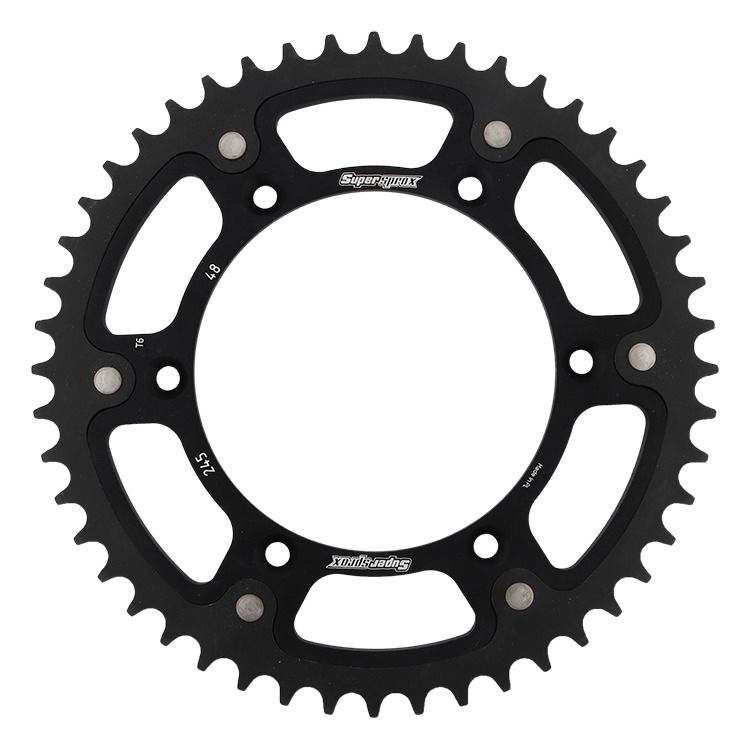 Rear sprocket SUPERSPROX STEALTH RST-245:48-BLK Crni 48T, 520