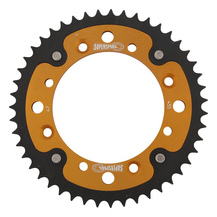 Rear sprocket SUPERSPROX STEALTH RST-455:47-GLD zlato 47T, 420
