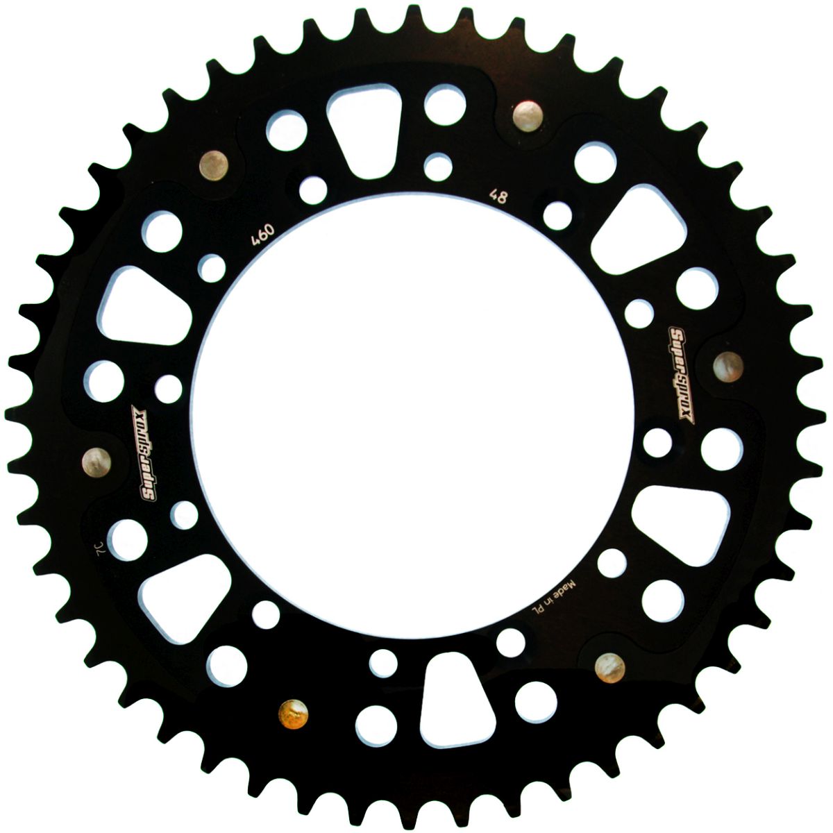 Rear sprocket SUPERSPROX STEALTH RST-460:48-BLK Crni 48T, 520