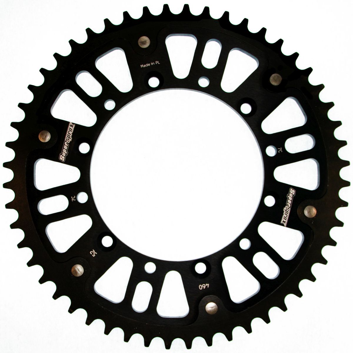 Rear sprocket SUPERSPROX STEALTH RST-460:52-BLK Crni 52T, 520