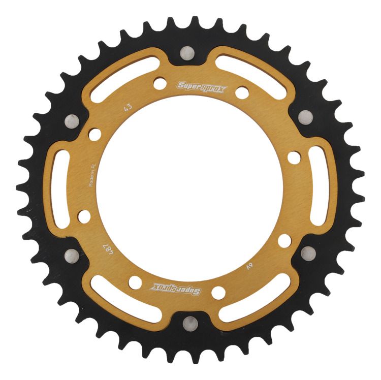 Rear sprocket SUPERSPROX STEALTH RST-487:43-GLD zlato 43T, 520