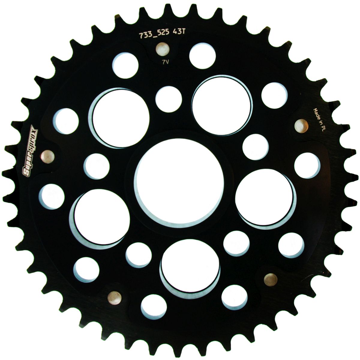 Rear sprocket SUPERSPROX STEALTH RST-733_525:43-BLK Crni 43T, 525