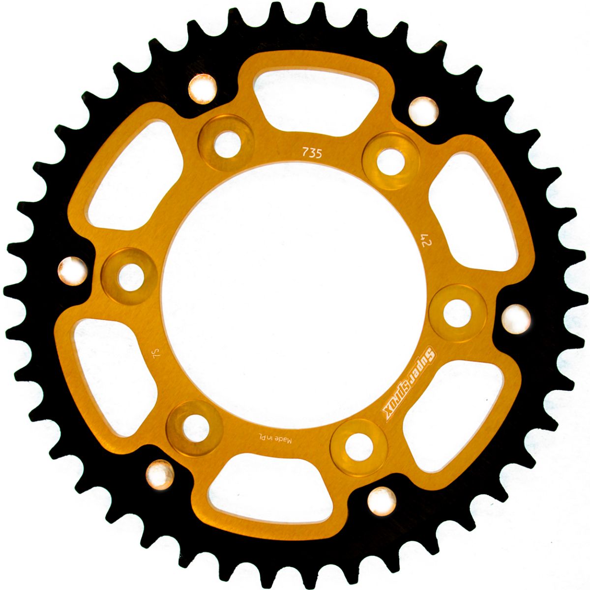 Rear sprocket SUPERSPROX STEALTH RST-735:42-GLD zlato 42T, 520