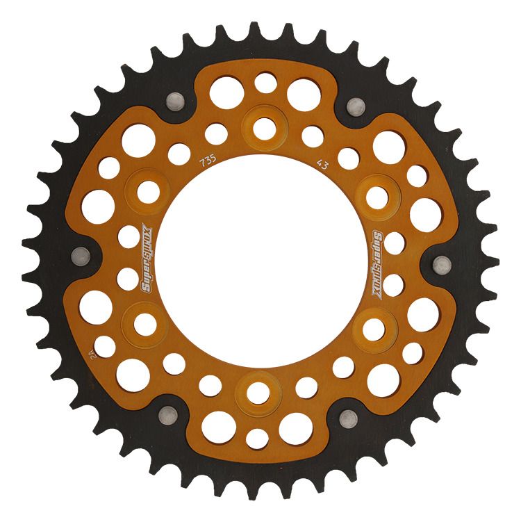 Rear sprocket SUPERSPROX STEALTH RST-735:43-GLD zlato 43T, 520
