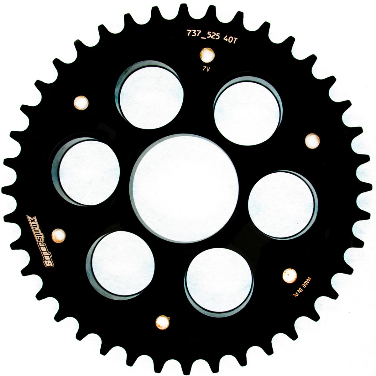Rear sprocket SUPERSPROX STEALTH RST-737_525:40-BLK Crni 40T, 525