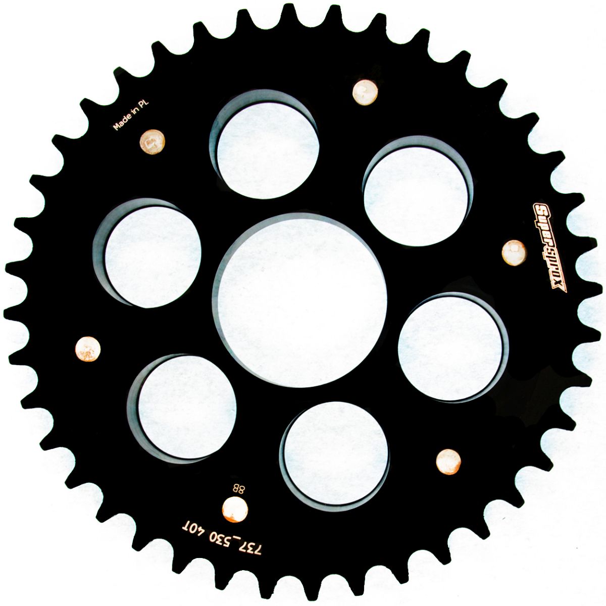 Rear sprocket SUPERSPROX STEALTH RST-737_530:40-BLK Crni 40T, 530