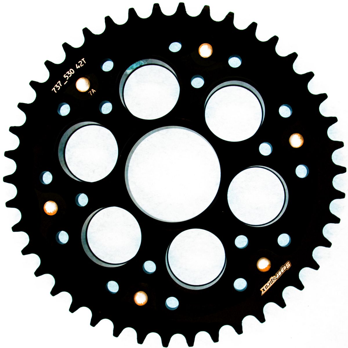 Rear sprocket SUPERSPROX STEALTH RST-737_530:42-BLK Crni 42T, 530