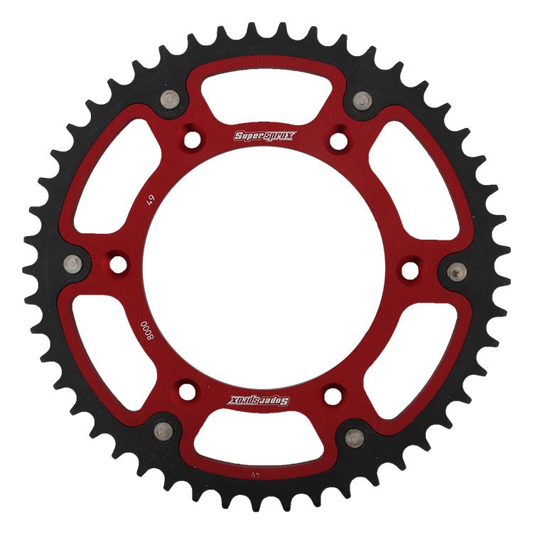 Rear sprocket SUPERSPROX STEALTH RST-8000:49-RED crven 49T, 520