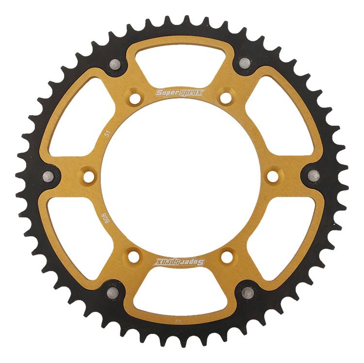 Rear sprocket SUPERSPROX STEALTH RST-808:51-GLD zlato 51T, 520