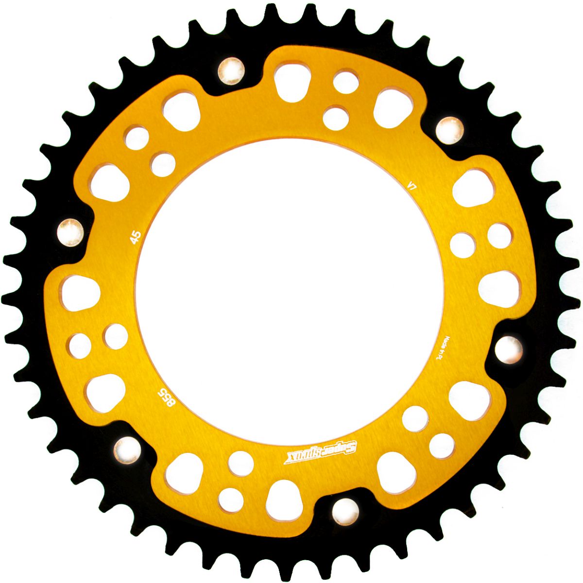 Rear sprocket SUPERSPROX STEALTH RST-855:45-GLD zlato 45T, 520