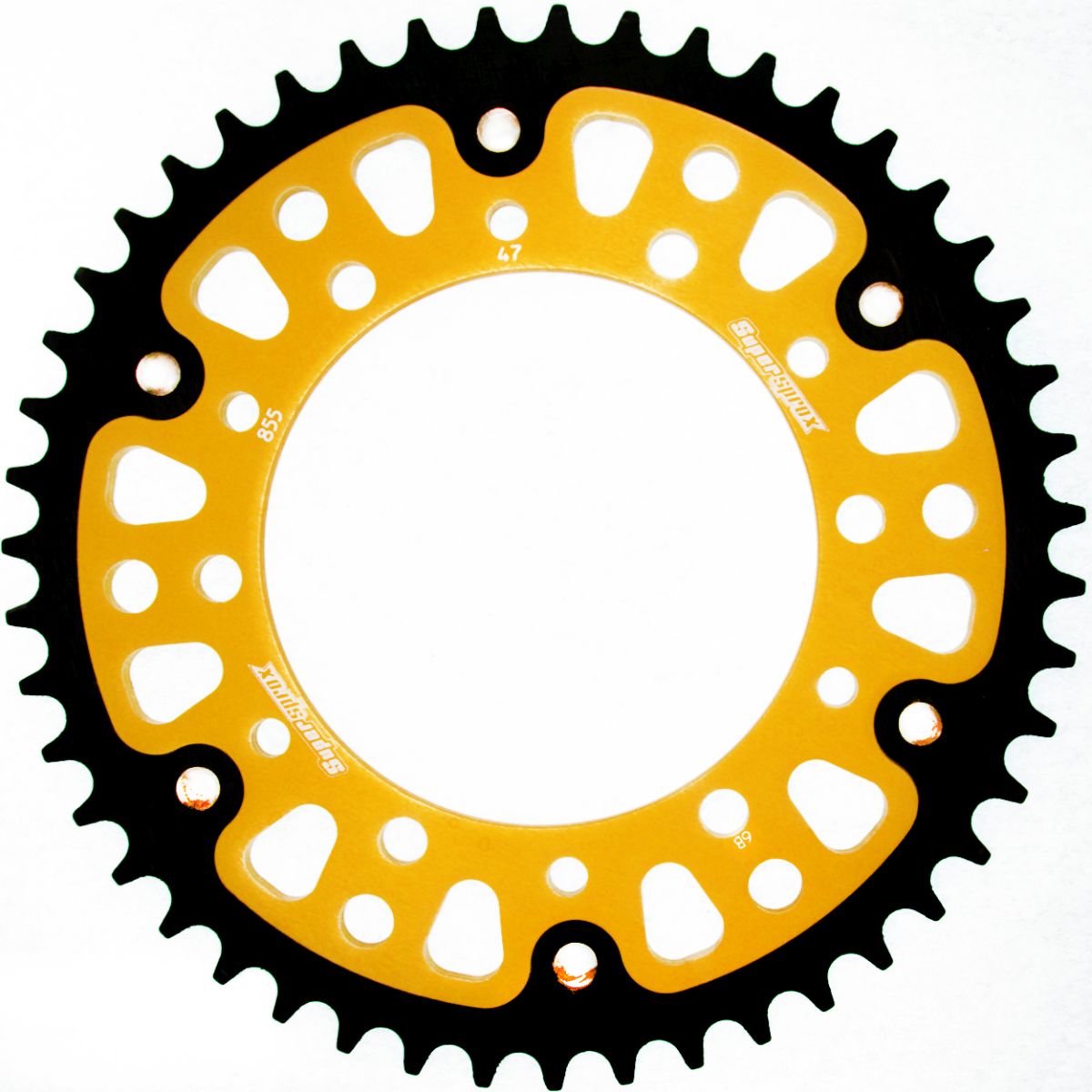 Rear sprocket SUPERSPROX STEALTH RST-855:47-GLD zlato 47T, 520