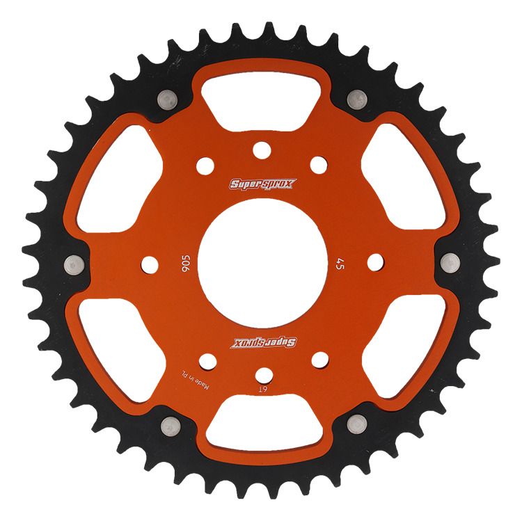 Rear sprocket SUPERSPROX STEALTH RST-905:45-ORG orange 45T, 520