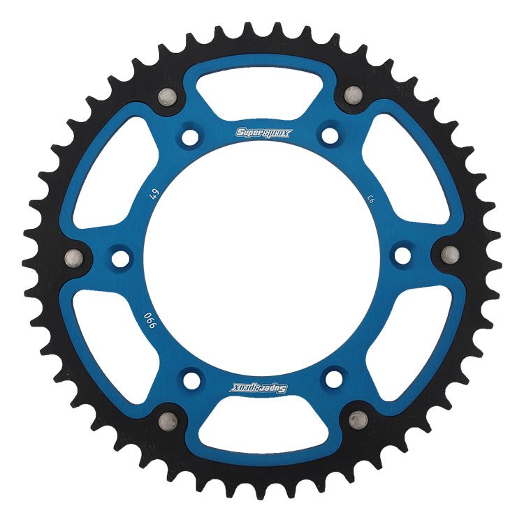 Rear sprocket SUPERSPROX STEALTH RST-990:49-BLU plavi 49T, 520