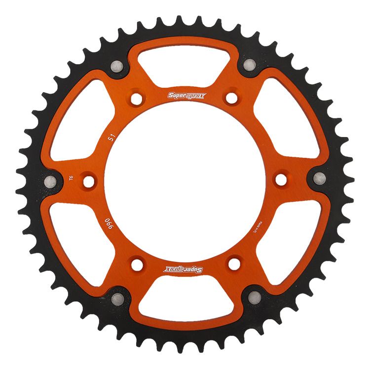 Rear sprocket SUPERSPROX STEALTH RST-990:51-ORG orange 51T, 520