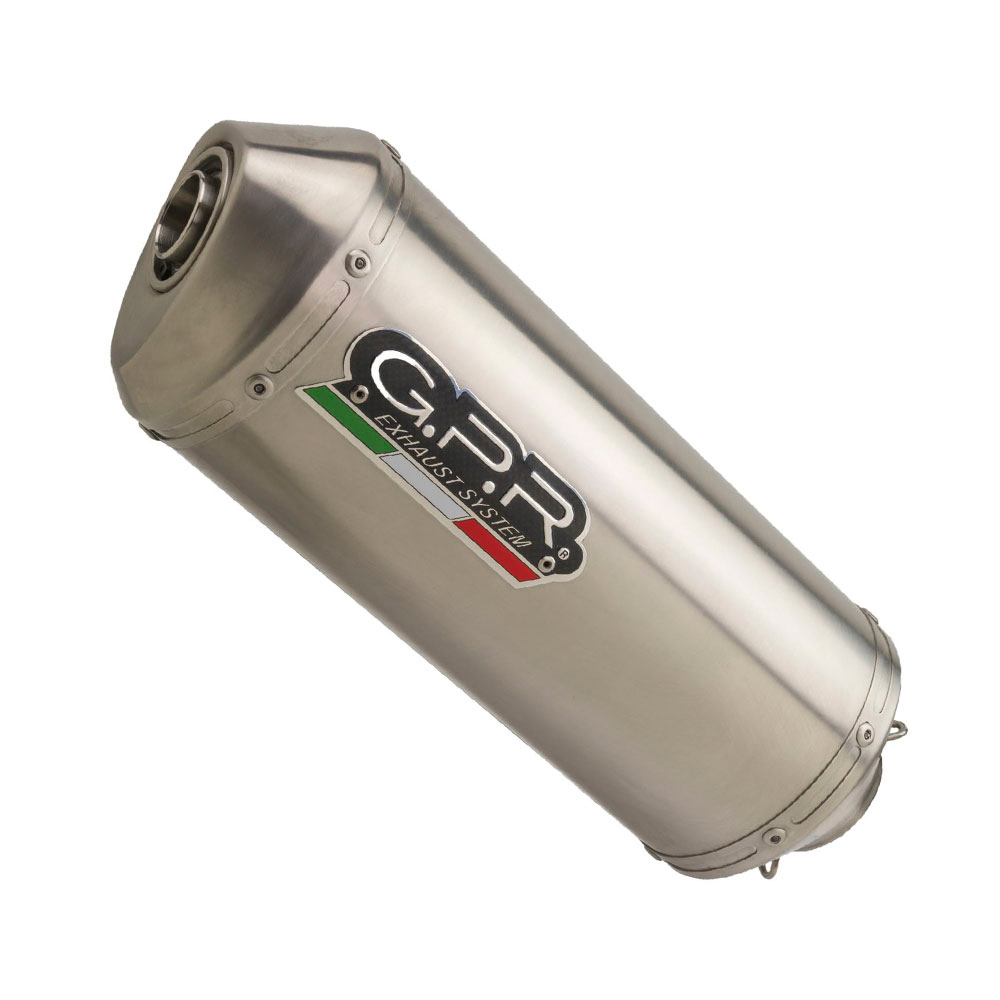 Slip-on exhaust GPR SATINOX T.86.GHI Brushed Stainless steel including removable db killer and link pipe