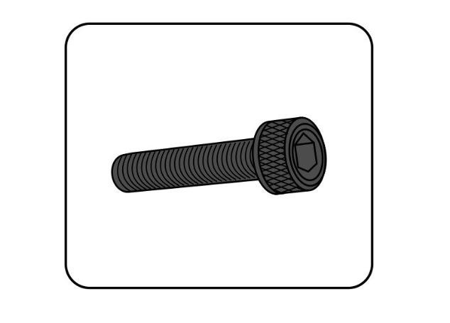 Screws PUIG ANODIZED 0146R crven M5 x 15mm (6pcs)