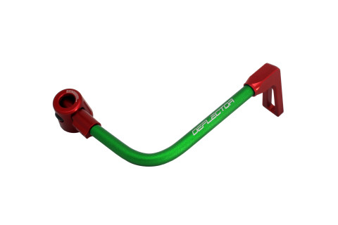 Lever guard ACCOSSATO DE001 with green hose and joint right, aluminium