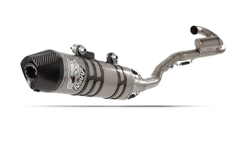 Silencer MIVV OVAL M.YA.026.LXC Stainless Steel / Carbon Cap for YAMAHA WR 125 X 2009-2016, YAMAHA WR 125 R (<2017) 2009-2016