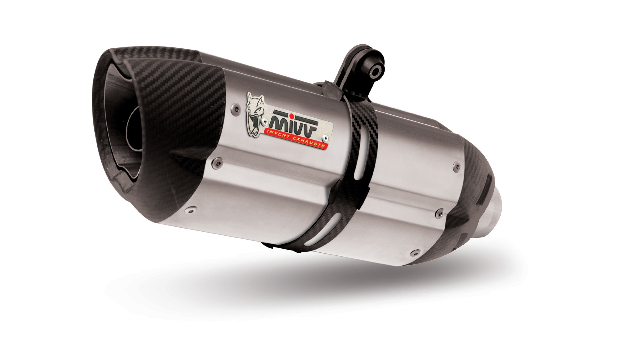 2 silencers kit MIVV SUONO A.007.L7 Stainless Steel / Carbon Cap