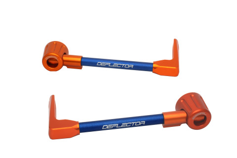 Lever guard ACCOSSATO DE003 with blue hose and joint right + left , aluminium