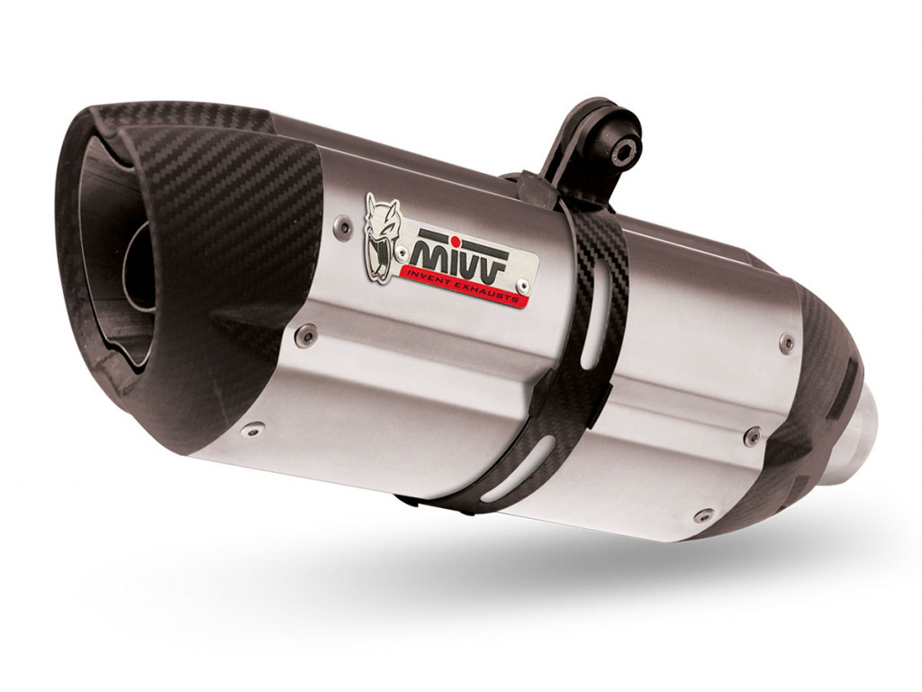 Silencer MIVV SUONO T.016.L7 Stainless Steel / Carbon cap for TRIUMPH Speed Triple 1050 2016-2019