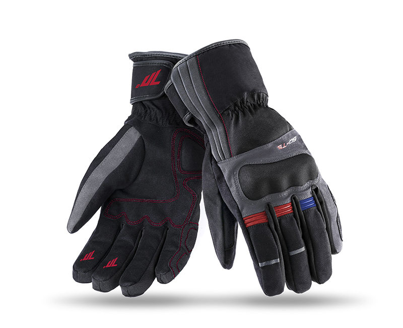 Rukavice Seventy Degrees 70° SD-T25 DARK GREY/RED/BLUE L