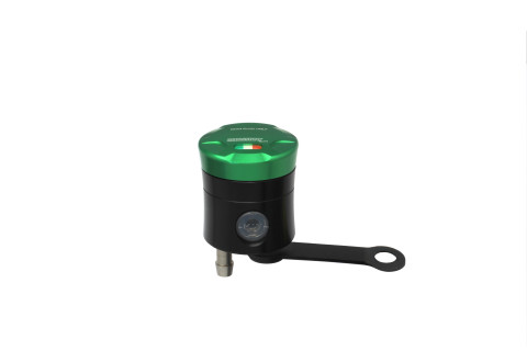 Brake fluid reservoir ACCOSSATO CNC-worked FU151 straight bracket included green