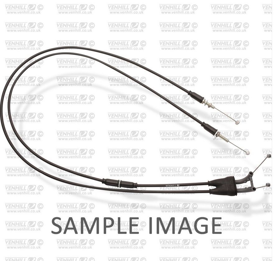 Throttle cables (pair) Venhill S01-4-106/B featherlight Crni