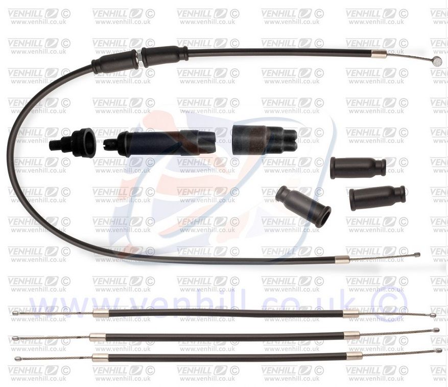 Throttle Cable Venhill T01-4-131-BK featherlight Crni
