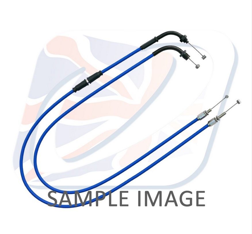 Throttle cables (pair) Venhill H02-4-122-BL featherlight plavi