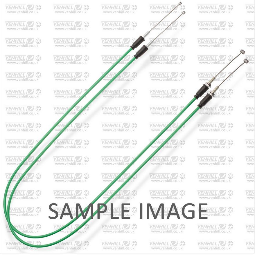 Throttle cables (pair) Venhill H02-4-060-GR featherlight green